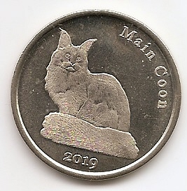 Мейн Кун ( серия породы кошек) 1 фунт  2019 Остров Строма
