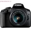 Зеркальная фотокамера Canon EOS 2000D Kit 18-55mm III черный