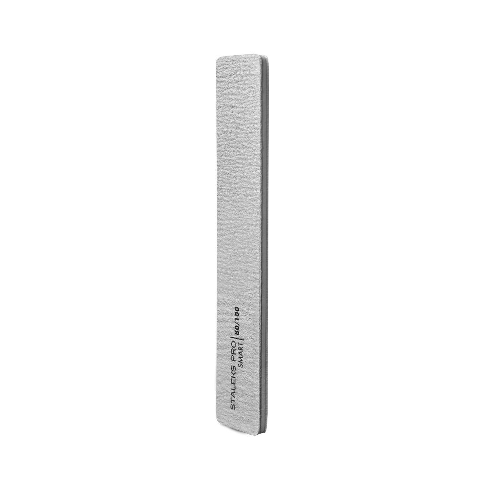Пилка для ногтей минеральная (широкая прямая), Staleks Pro SMART (5шт.), 80/100 грит (Арт. NFB-31/5)