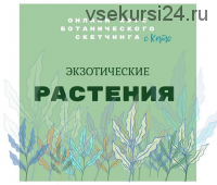 Ботанический скетчинг «Экзотические цветы» (Екатерина Kato Иванникова)