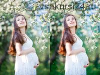 Лепестки цветов фотоналожение / White petals photo overlays (MixPixBox)