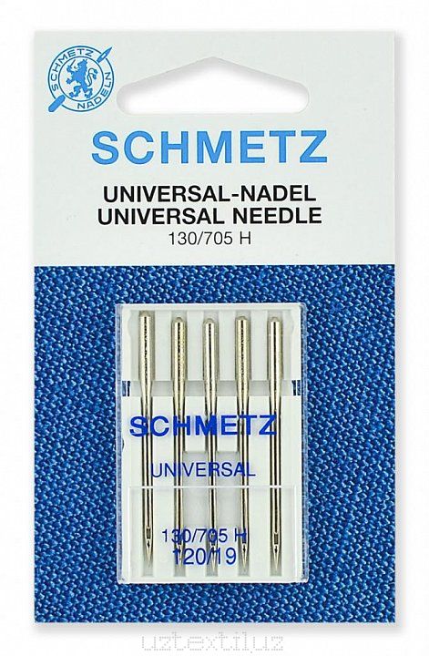 Иглы Универсальные Schmetz 130/705H №120 размер 5 шт