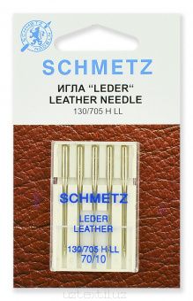 Иглы Для Кожи Schmetz 130/705H-LL №70 размер 5 шт