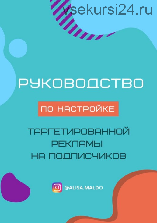 Руководство «По настройке таргетированной рекламы на подписчиков» 2020 (alisa.maldo)