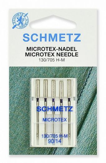 Иглы Microtex Schmetz 130/705H-M №90 размер, Микротекс 5 шт