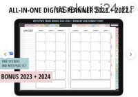 [etsy.com] Ежедневник на 2021-2022 / Digital planner 2021-2022