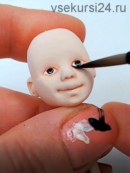 2 способа росписи лица для ватной игрушки (Татьяна Броницкая)