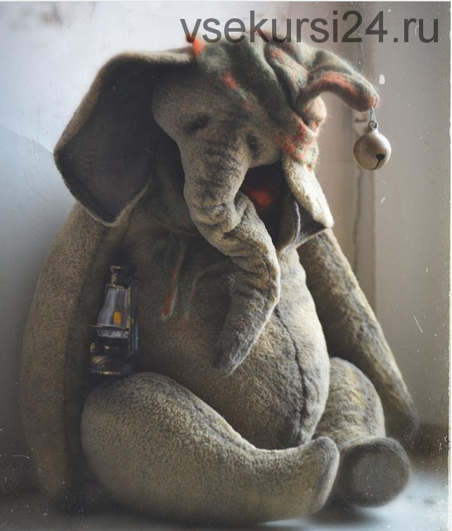 Большой плюшевый слон 33 см (Валентина Белозерова)
