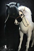 [Игрушка] Онлайн мастер-класс 'Инь-Янь' белый конь и черная лошадка. (Ксения Ремнева)