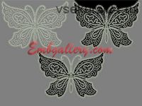 Дизайн машинной вышивки 'Кружевные бабочки' [Embgallery]