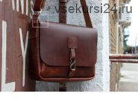 Кожаная сумка-мессенджер, модель «Crossbody 42» [LeatherDIYStudio]