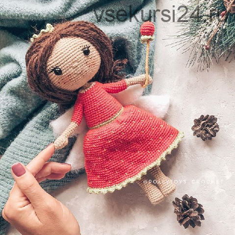 Мастер-класс Куколка земляничная фея (pollytoys_crochet)