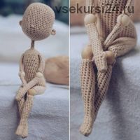МК шарнирная куколка в бусиной (mira_loves_dolls)