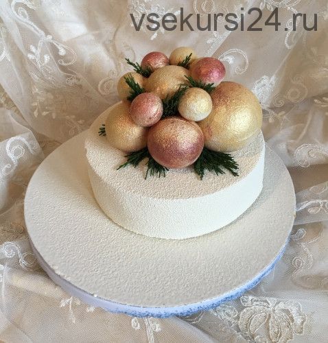 Муссовый торт «Новогодняя гирлянда» (Надежда Коломейцева)