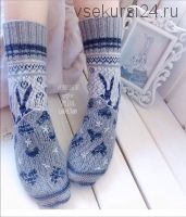 Носки Тепло под одеялом (pinkishlife_knit)