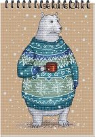 Схема для вышивки крестиком 'Белый мишка' (Екатерина Гафенко, Мила Вождь)