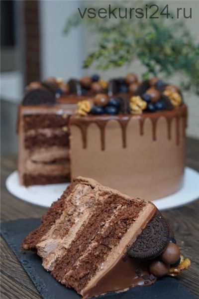 Шоколадный торт с шоколадным безе (Анна Малетина/Ульянова)