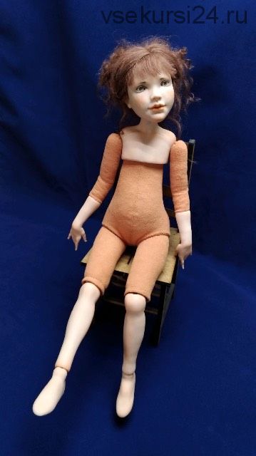 Выкройка подвижного тела куклы, которая может стоять и сидеть (Наталья Зозина)
