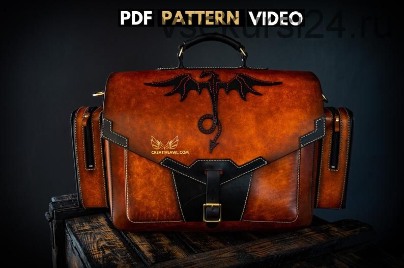 [Creative AWL] Кожаная сумка-рюкзак «Beast Briefcase»