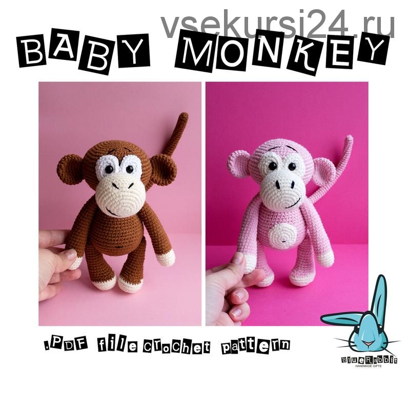 [Игрушки] Малыш обезьянка / Baby monkey (Blue Rabbit Toys)