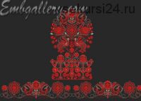 [Машинная вышивка] Дизайн для свадебного рушника «Весна - красна» (Embgallery)