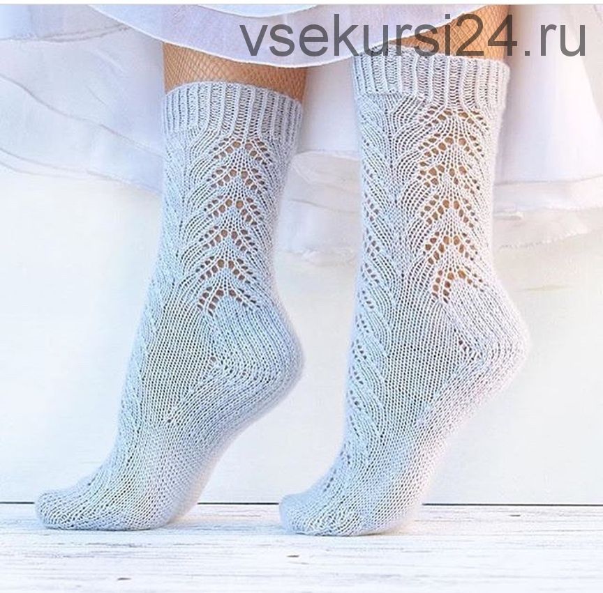 [Вязание] Носочки «Spikelets socks» (petelki_net)