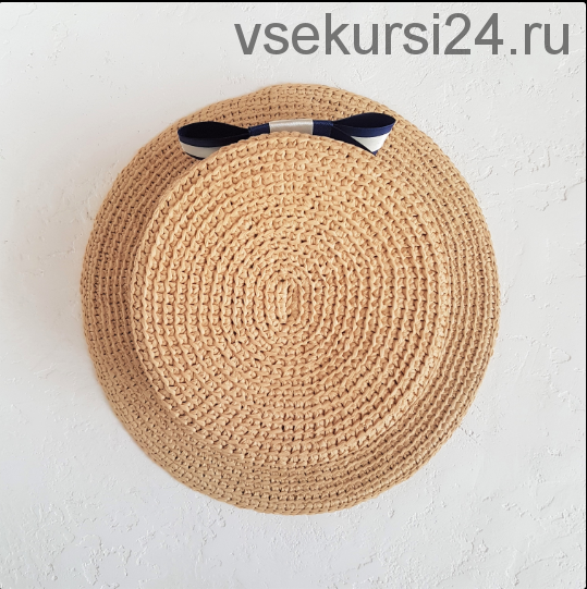 [Вязание] Шляпа из рафии Канотье «Шанель» (annetta_handmade)