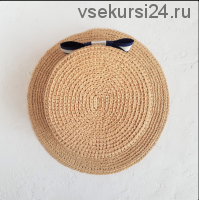 [Вязание] Шляпа из рафии Канотье «Шанель» (annetta_handmade)