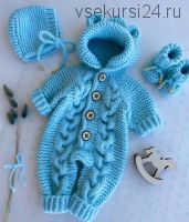 Комбинезон AS с косами (lisa-baby.knit)