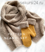 Комплект варежки и шарф 'Scandiset' (anastasiya_priyma)