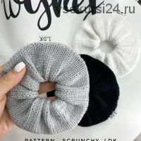 Вязаная резинка для волос Scrunchy (ld_knitting)