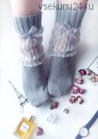 [pinkishlife_knit] Носки 'Мечтать о Париже'