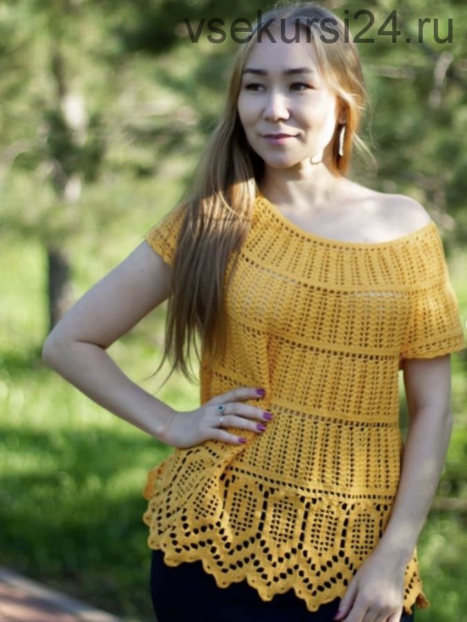 [salimova.knitting] Блузка 'Lace_blouse_crochet' (Гульфия Салимова)