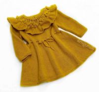 [Вязание] МК Детское платье с воланом спицами(Марина Баламбаева)