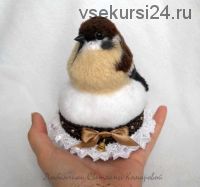 [Вязание] МК Игольницы птички: Воробей (Светлана Комарова)