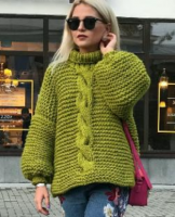 [Вязание] МК Объемный вязаный свитер oversize 'ARMORE' (Анастасия Андрюшина)