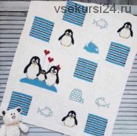 [Вязание] МК Плед 'Пингвины' (marine_knits)