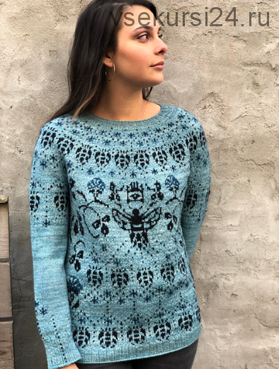 [Вяжи.ру] Жаккардовый пуловер «Beyla» (Catherine Clark)