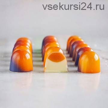 [Chocotale] Корпусная конфета - 'Йогуртовый ганаш и желе персик-манго' (Светлана Егорова)