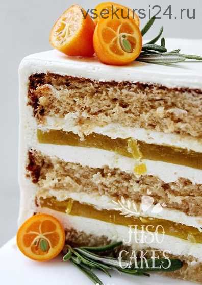 [Кондитерка] Торт мандариновый фейерверк. Рецепт и Техника (Juso Cakes)