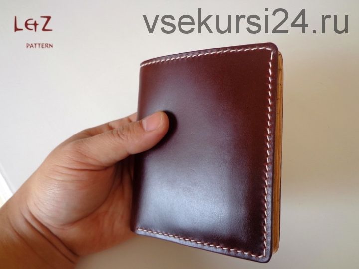 Бумажник мини из кожи - модель CDD-05 (LetZ pattern)