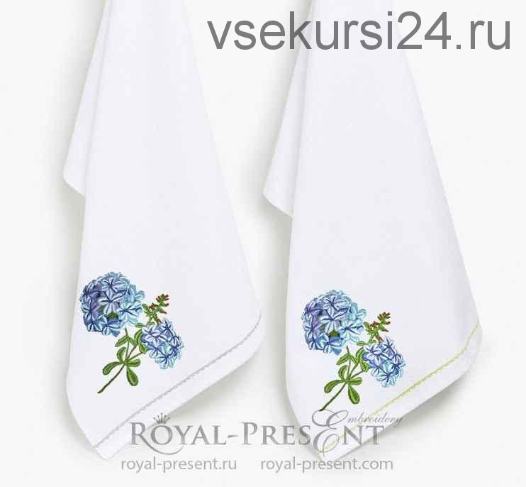 Дизайн машинной вышивки 'Флоксы - 2 размера' [royal-present]