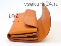 Длинный кошелек из кожи - модель CCS-03 (LetZ pattern)