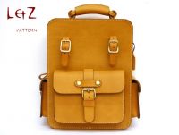 Кожаная сумка-ранец с карманами, модель Bxk-29 (LetZ pattern)