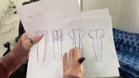 Моделирование различных платьев по трикотажным лекалам+трикотажные лекала 42-56 р. (Олеся Строганова)