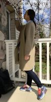 Женское пальто с рукавом реглан, выкройка №378 (GRASSER)