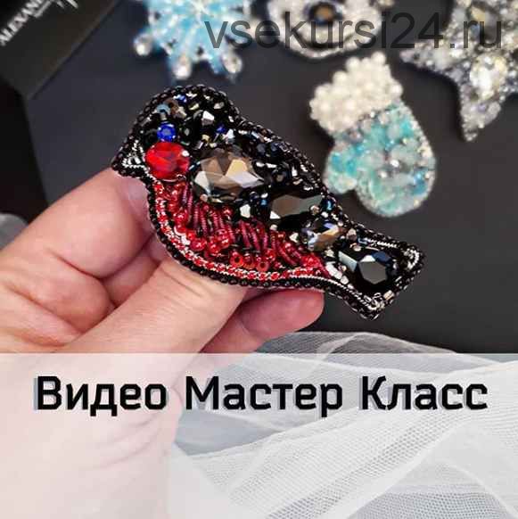 МК Брошь Снегирь (broshka_kubanova)