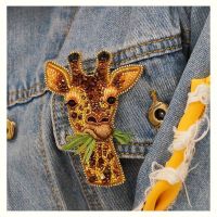 [Центр машинной и ручной вышивки] Марафон по вышивке Броши Жираф в стиле Dolce Gabbana