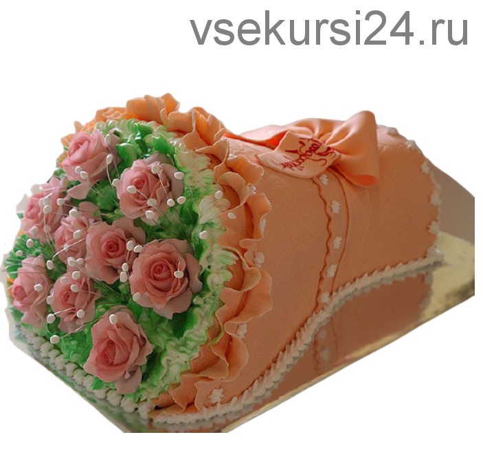 Декор торта 'Букет роза'(Татьяна Шкода)
