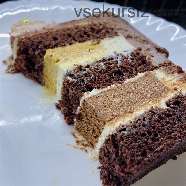 [Кондитерка] Торт «Шоколадный мусс-воздушная карамель» (buenocake)